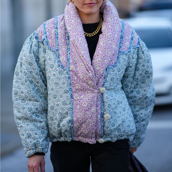 Sea New York | Ida Quilted Patchwork Puffer Jacket Coat - Picture 1 of 16